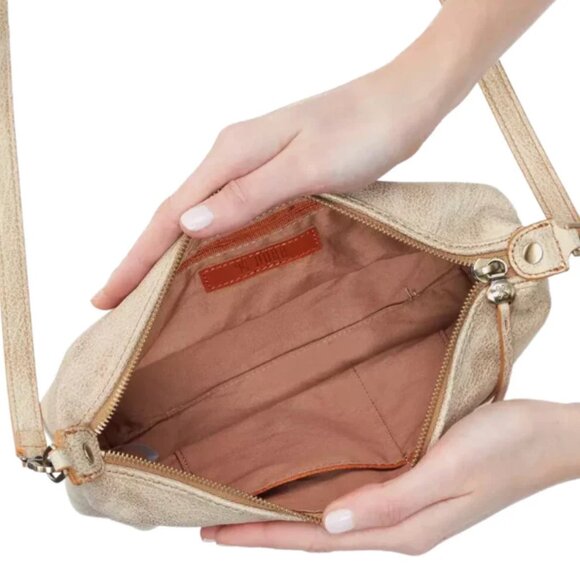 HOBO 🎄🎁 Kirby Crossbody Gold Leaf One Size Womens Bag Purse - Picture 5 of 13